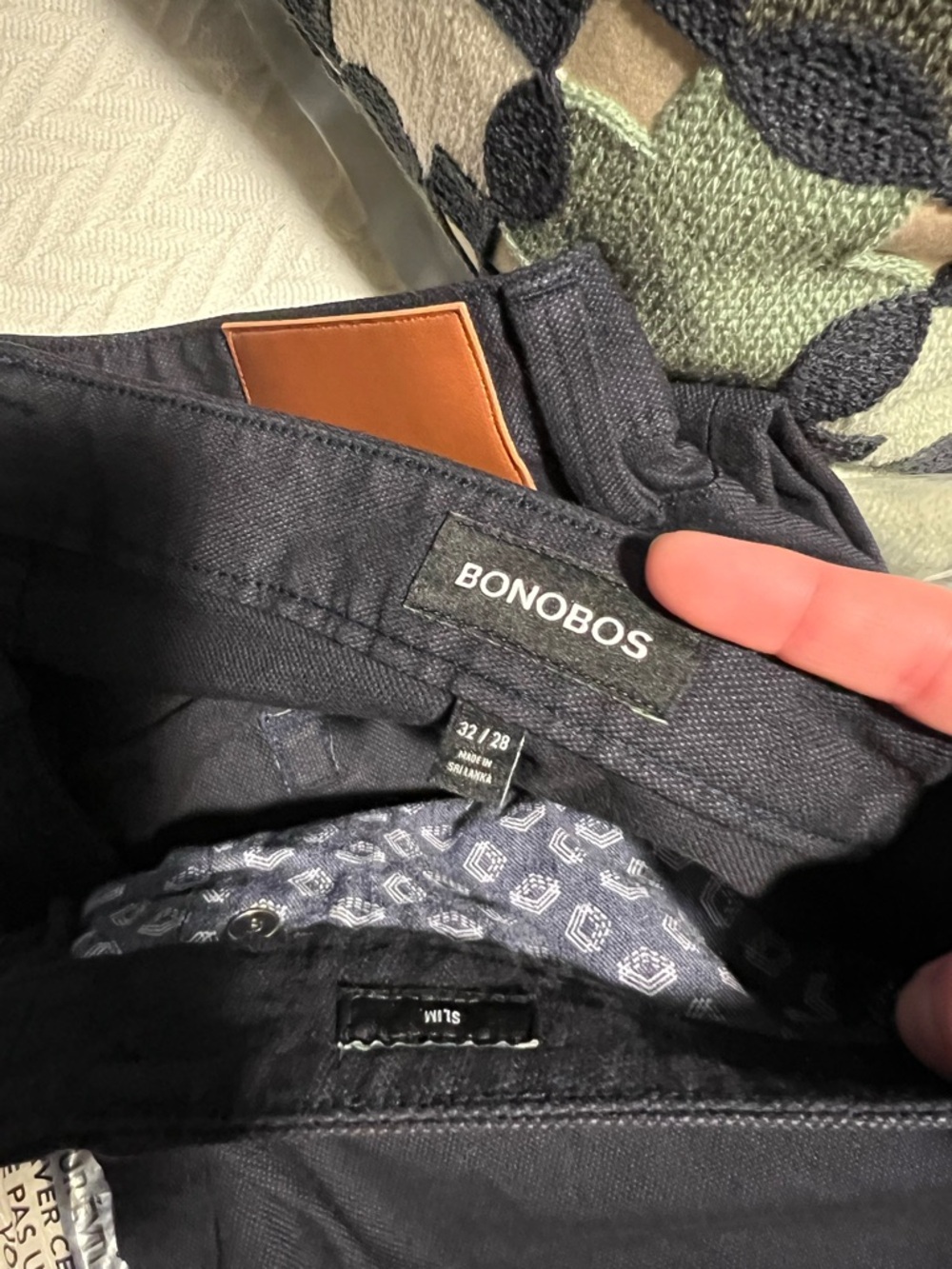 Men’s Bonobos Navy Blue Chino Pants